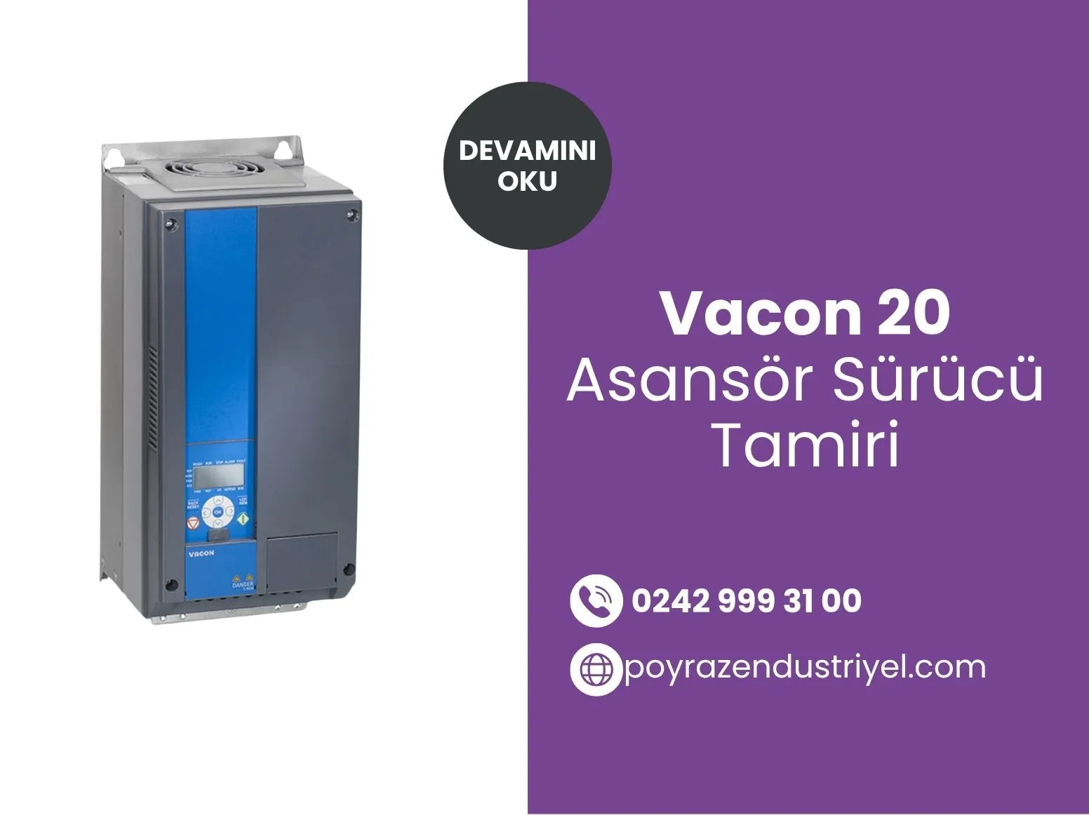 Vacon 20 Asansör Sürücü Tamiri